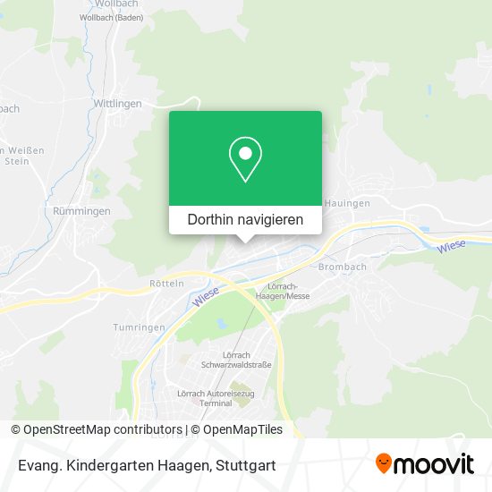 Evang. Kindergarten Haagen Karte