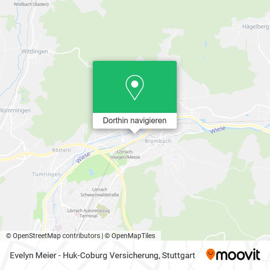 Evelyn Meier - Huk-Coburg Versicherung Karte
