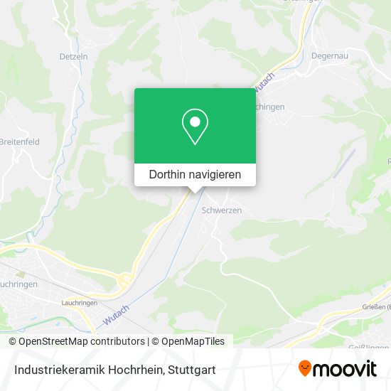 Industriekeramik Hochrhein Karte