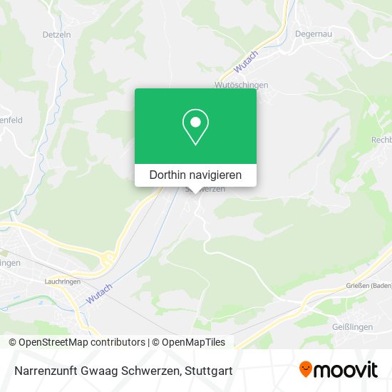 Narrenzunft Gwaag Schwerzen Karte