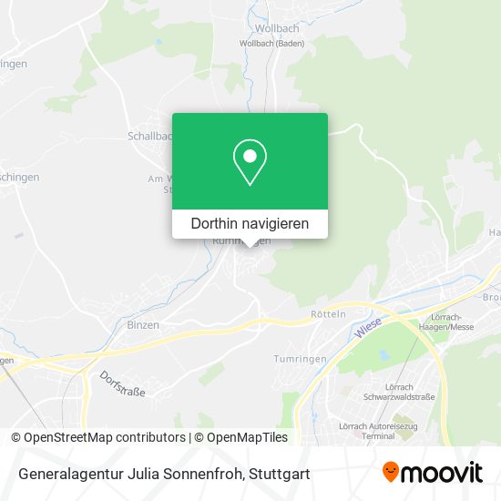 Generalagentur Julia Sonnenfroh Karte