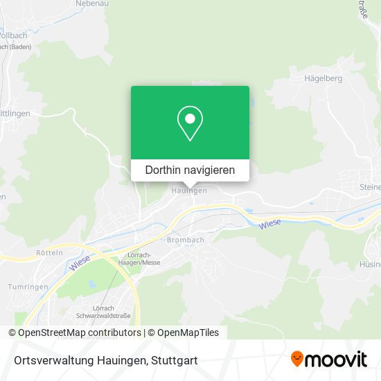 Ortsverwaltung Hauingen Karte