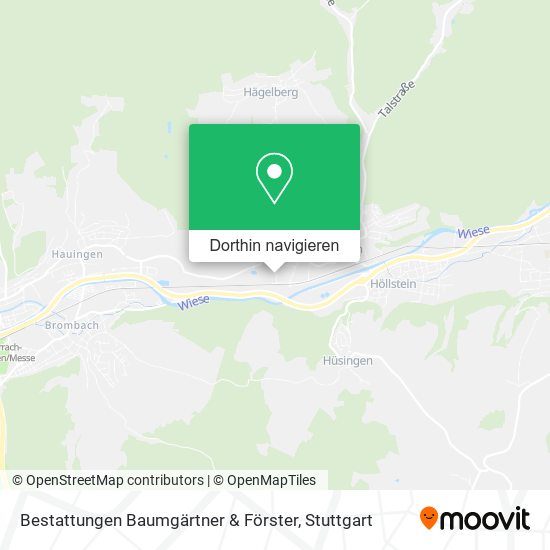 Bestattungen Baumgärtner & Förster Karte