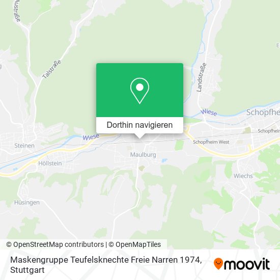 Maskengruppe Teufelsknechte Freie Narren 1974 Karte