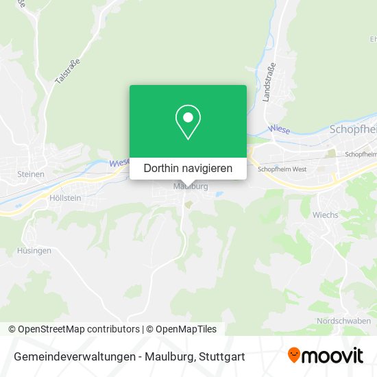 Gemeindeverwaltungen - Maulburg Karte