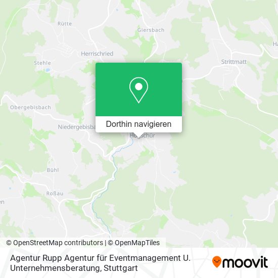 Agentur Rupp Agentur für Eventmanagement U. Unternehmensberatung Karte