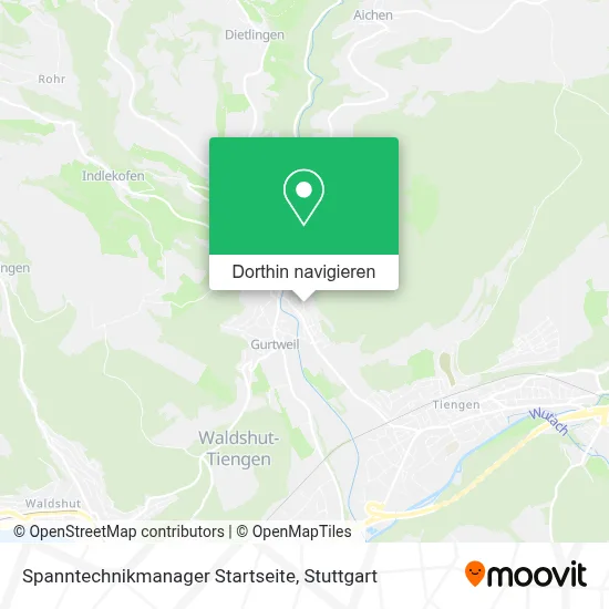 Spanntechnikmanager Startseite Karte