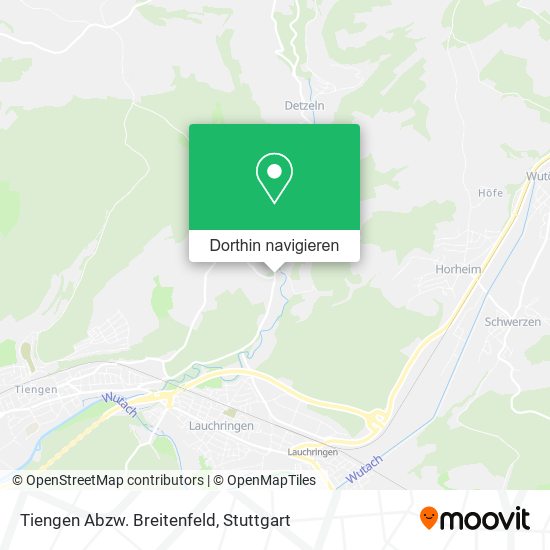 Tiengen Abzw. Breitenfeld Karte