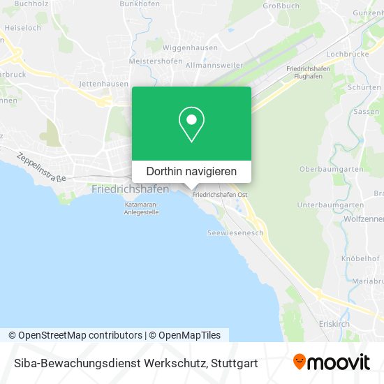 Siba-Bewachungsdienst Werkschutz Karte
