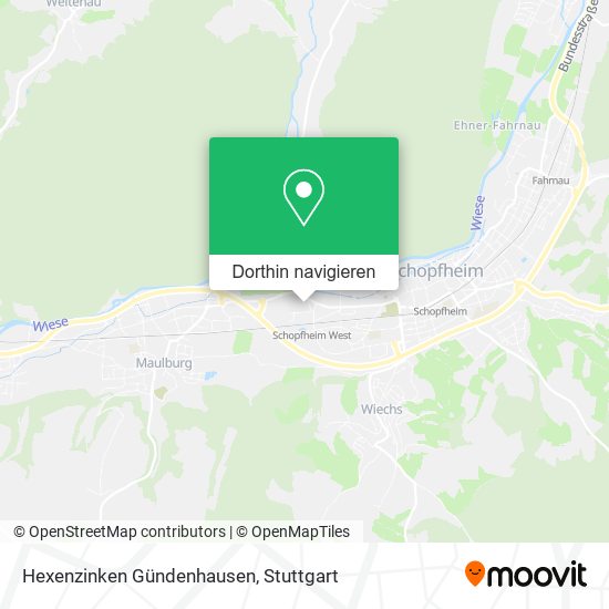 Hexenzinken Gündenhausen Karte