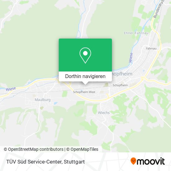 TÜV Süd Service-Center Karte