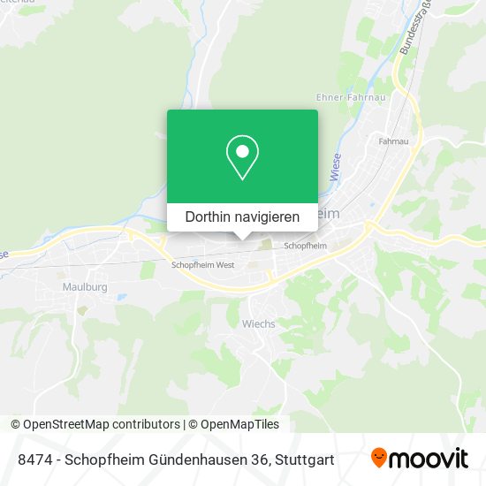 8474 - Schopfheim Gündenhausen 36 Karte