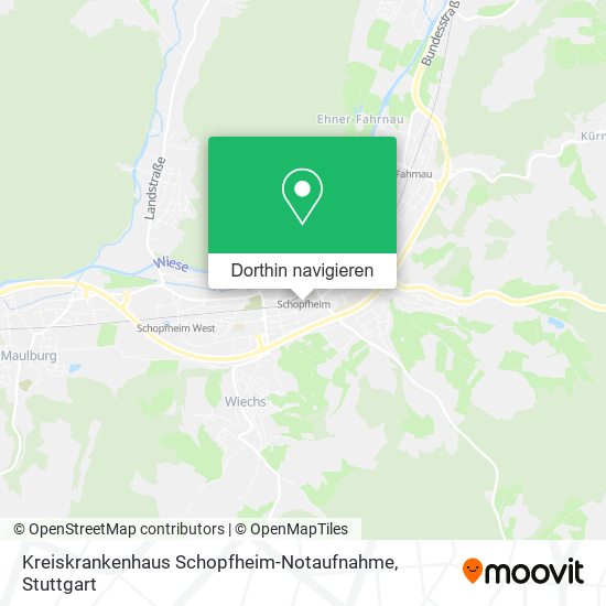 Kreiskrankenhaus Schopfheim-Notaufnahme Karte