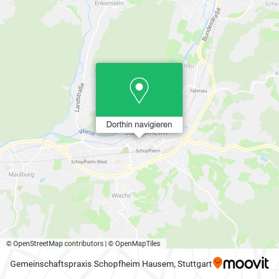 Gemeinschaftspraxis Schopfheim Hausem Karte