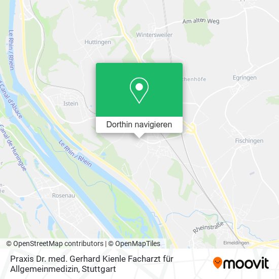 Praxis Dr. med. Gerhard Kienle Facharzt für Allgemeinmedizin Karte