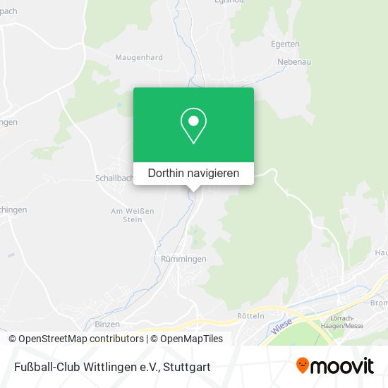 Fußball-Club Wittlingen e.V. Karte