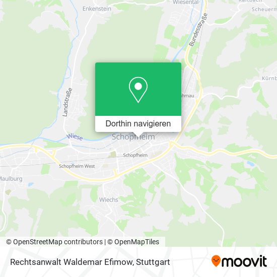 Rechtsanwalt Waldemar Efimow Karte