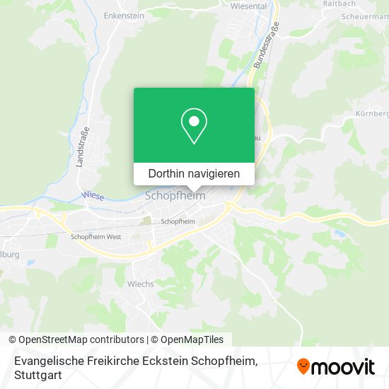 Evangelische Freikirche Eckstein Schopfheim Karte