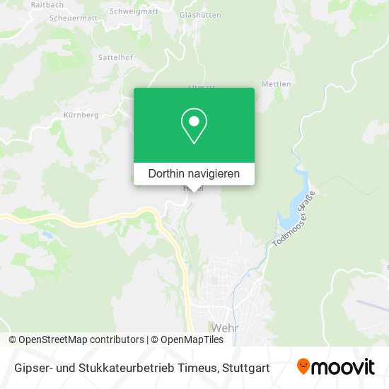 Gipser- und Stukkateurbetrieb Timeus Karte