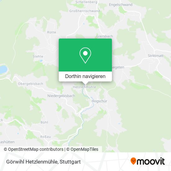 Görwihl Hetzlenmühle Karte