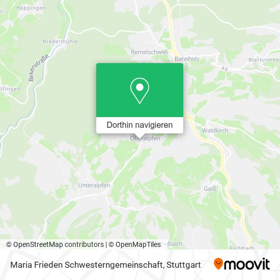 Maria Frieden Schwesterngemeinschaft Karte