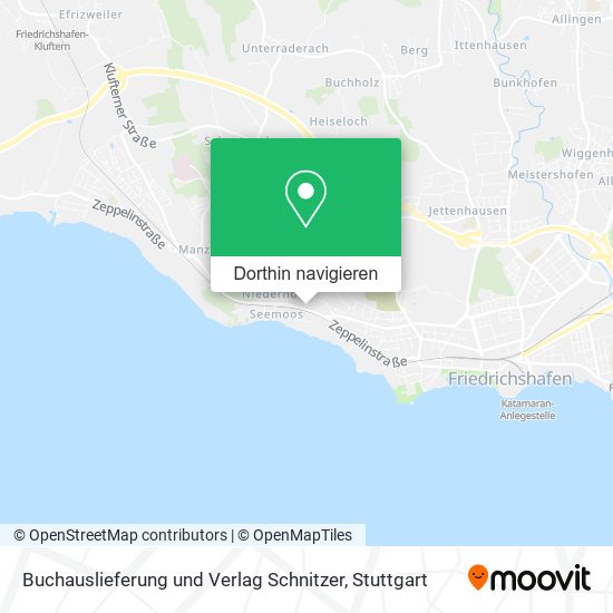 Buchauslieferung und Verlag Schnitzer Karte