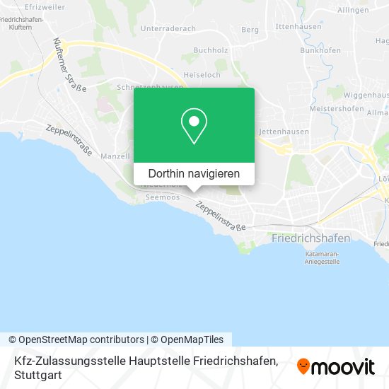 Kfz-Zulassungsstelle Hauptstelle Friedrichshafen Karte