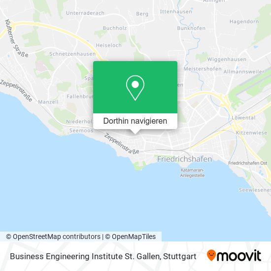 Business Engineering Institute St. Gallen Karte
