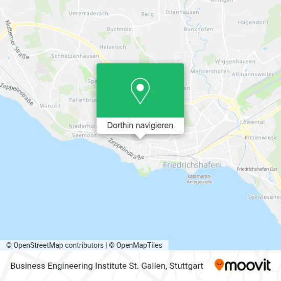 Business Engineering Institute St. Gallen Karte