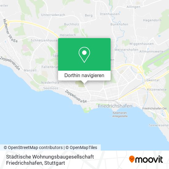 Städtische Wohnungsbaugesellschaft Friedrichshafen Karte