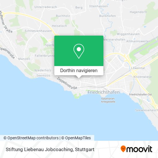 Stiftung Liebenau Jobcoaching Karte