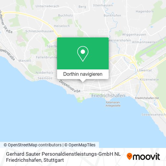 Gerhard Sauter Personaldienstleistungs-GmbH NL Friedrichshafen Karte