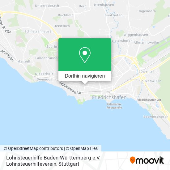 Lohnsteuerhilfe Baden-Württemberg e.V. Lohnsteuerhilfeverein Karte