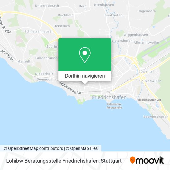Lohibw Beratungsstelle Friedrichshafen Karte