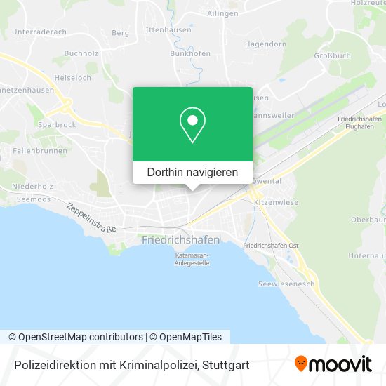 Polizeidirektion mit Kriminalpolizei Karte
