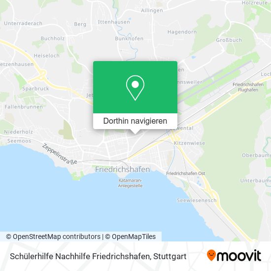 Schülerhilfe Nachhilfe Friedrichshafen Karte