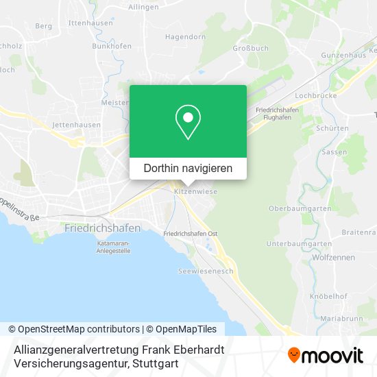 Allianzgeneralvertretung Frank Eberhardt Versicherungsagentur Karte