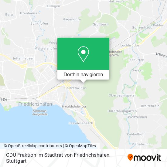 CDU Fraktion im Stadtrat von Friedrichshafen Karte