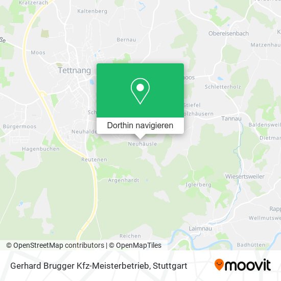 Gerhard Brugger Kfz-Meisterbetrieb Karte
