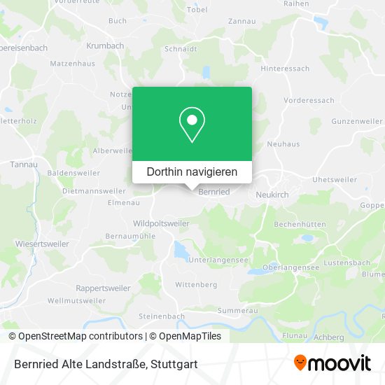 Bernried Alte Landstraße Karte