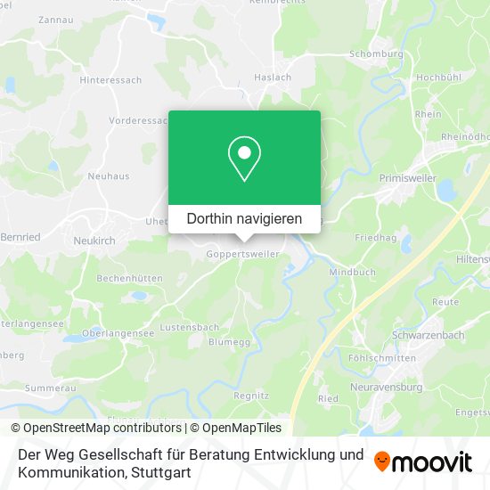 Der Weg Gesellschaft für Beratung Entwicklung und Kommunikation Karte