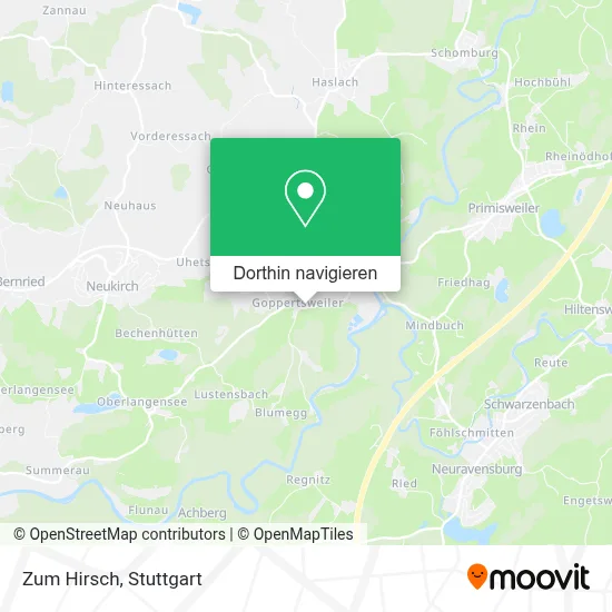 Zum Hirsch Karte
