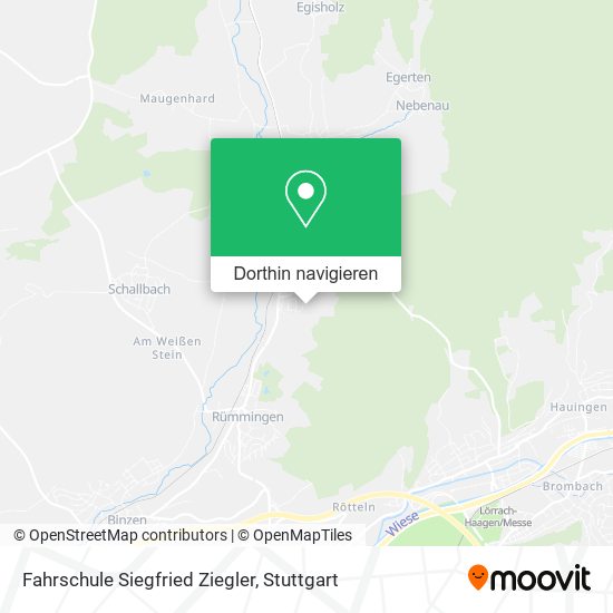 Fahrschule Siegfried Ziegler Karte