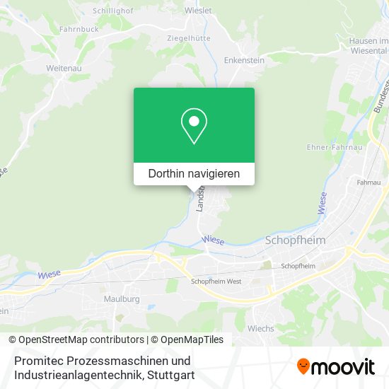 Promitec Prozessmaschinen und Industrieanlagentechnik Karte
