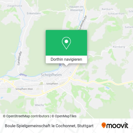 Boule-Spielgemeinschaft le Cochonnet Karte