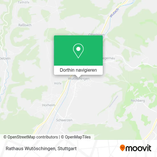 Rathaus Wutöschingen Karte