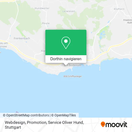 Webdesign, Promotion, Service Oliver Hund Karte