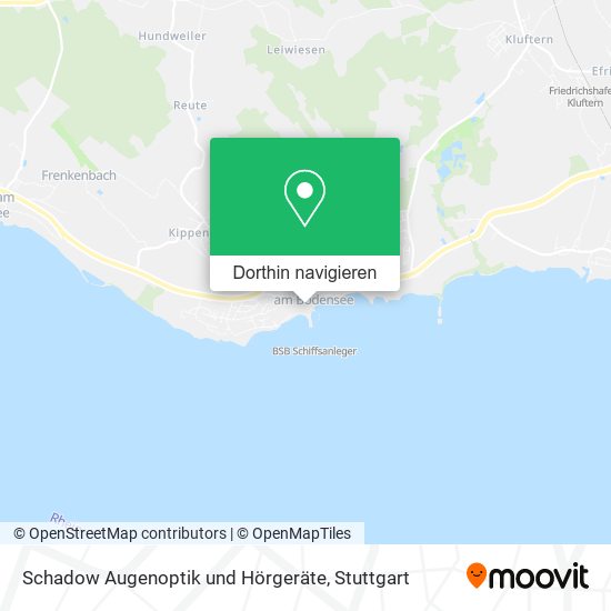 Schadow Augenoptik und Hörgeräte Karte