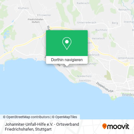 Johanniter-Unfall-Hilfe e.V. - Ortsverband Friedrichshafen Karte