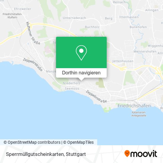 Sperrmüllgutscheinkarten Karte